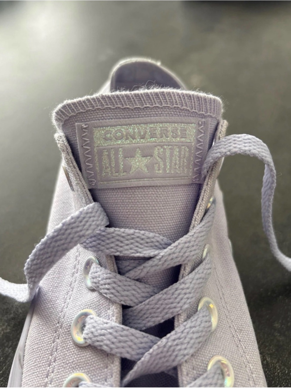 Converse Low-Top Sneakers in Light Lavender - Picture 3 of 3